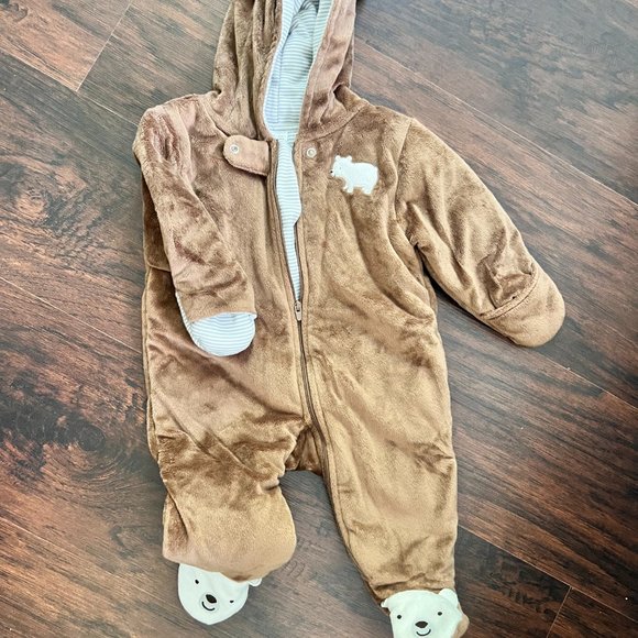 Just One You Carter's Winter bear suit 6 months - Picture 2 of 7